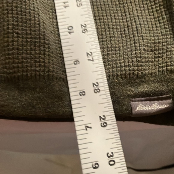 Eddie Bauer 1/4 Zip Sweater Sz XL Olive Green See Photos for Measurements - Picture 8 of 10
